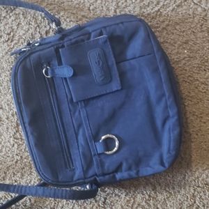 Multi Sac dark blue crossbody bag with adjustable straps